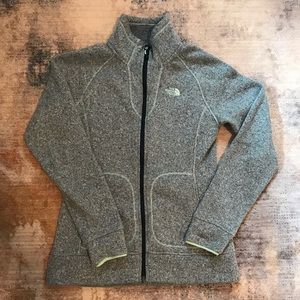 North face sweater jacket